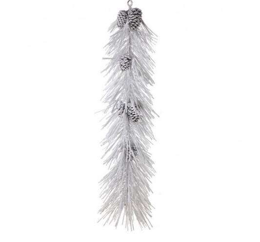Long Snow Pine W/Cones Garland