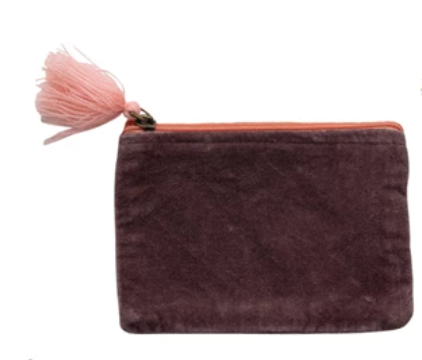 Velvet Zipper Pouch