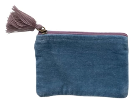 Velvet Zipper Pouch