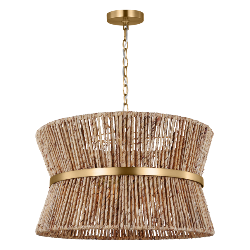 Thurlo Satin Brass Medium Hanging Shade