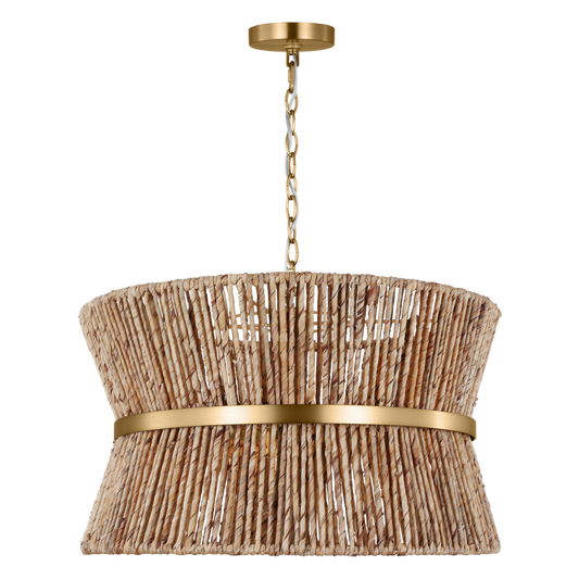 Thurlo Satin Brass Medium Hanging Shade