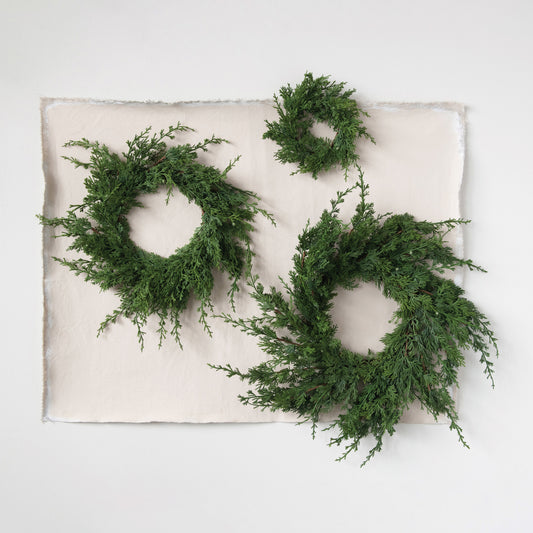 Faux Mini Juniper Wreath