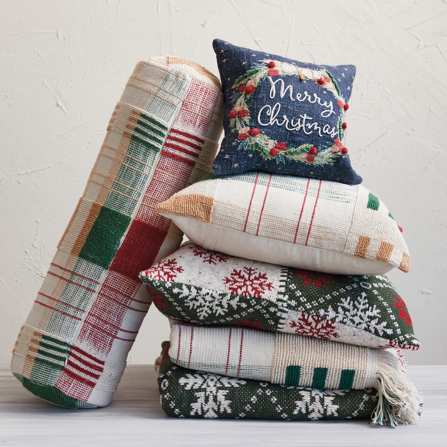Christmas Wreath Pillow