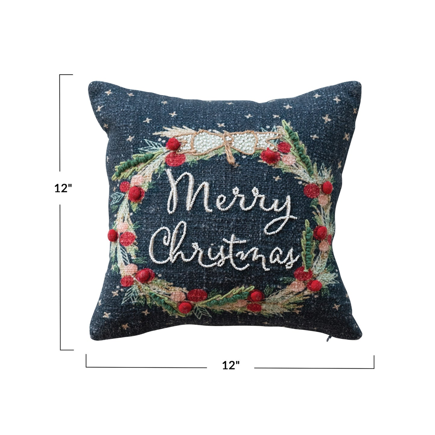 Christmas Wreath Pillow