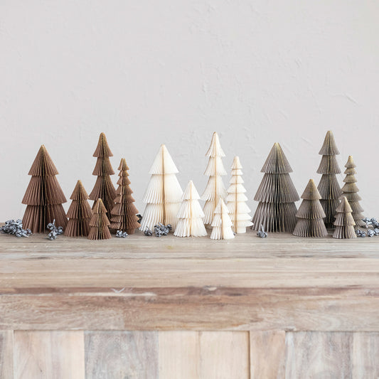 Campfire Christmas Paper Folding Honeycomb Trees