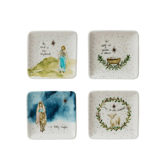 Oh Holy Night Stoneware Dish