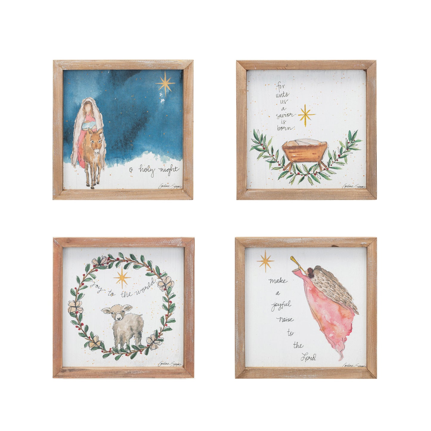 Oh Holy Night Stoneware Wall Decor