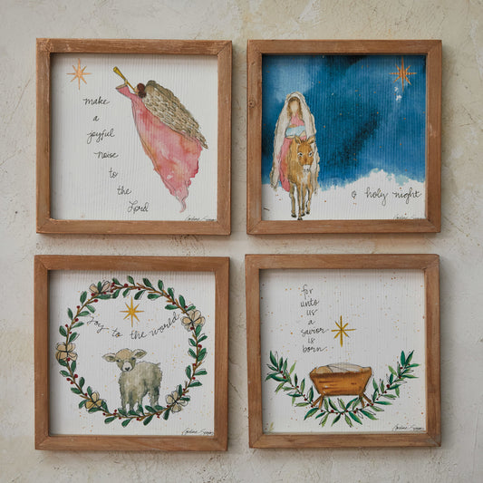 Oh Holy Night Stoneware Wall Decor