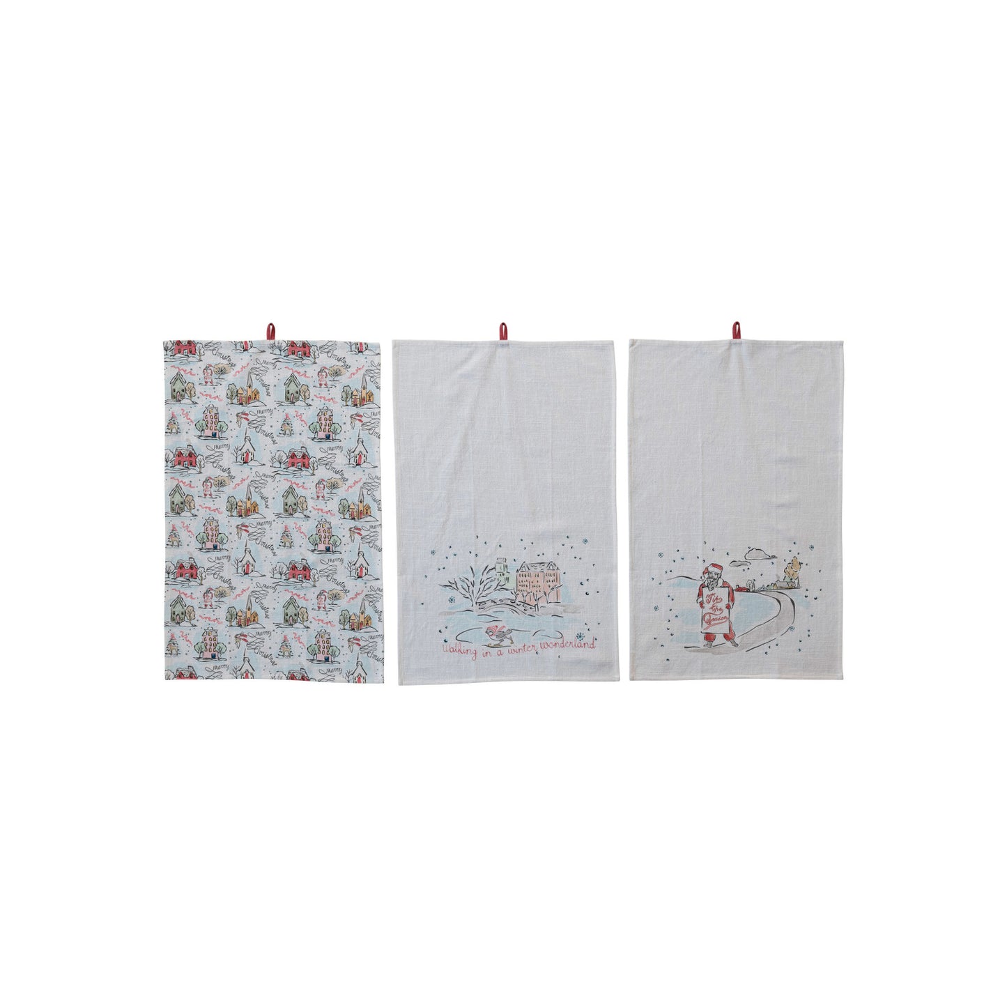 Holiday Scene Tea Towels