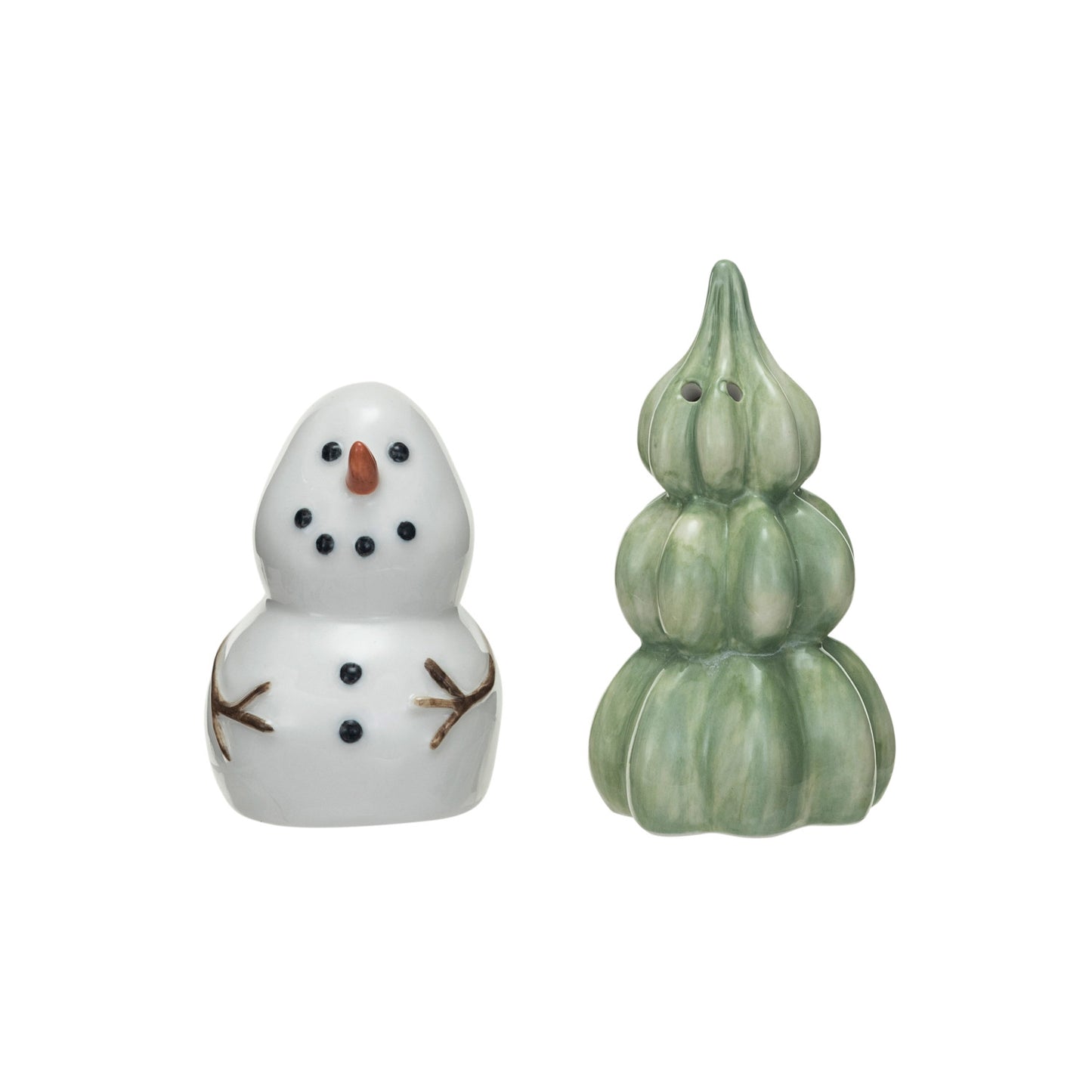 Snowman & Tree Salt & Pepper Shakers