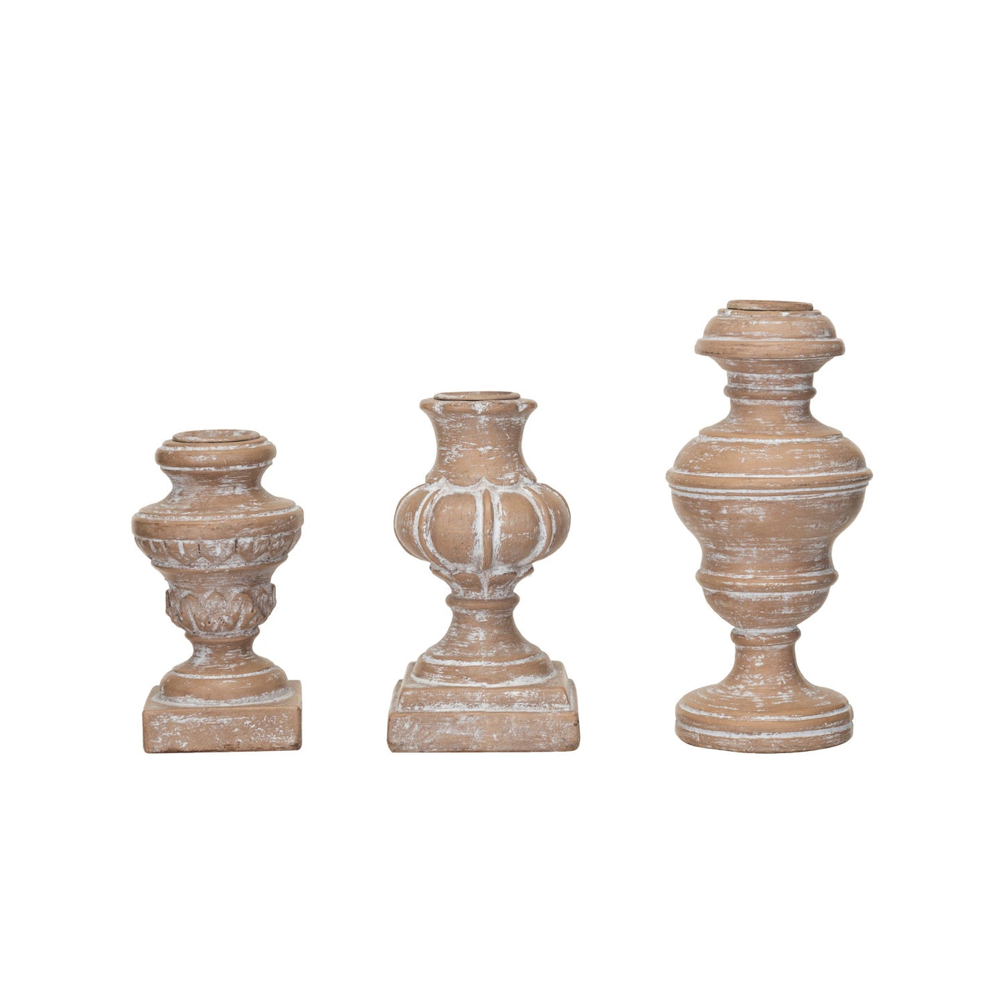 Urn Shaped Taper Candle Holder Set