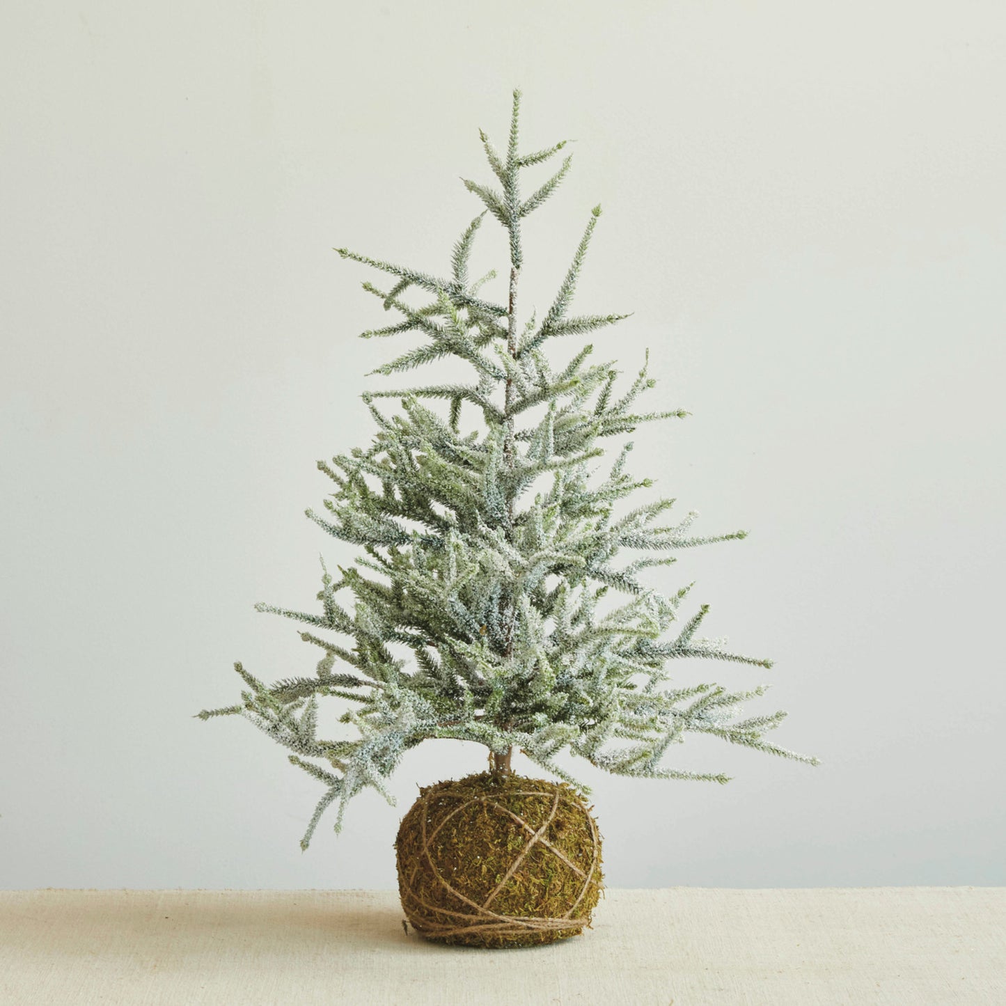 Faux Spruce Tree with Moss Ball Base