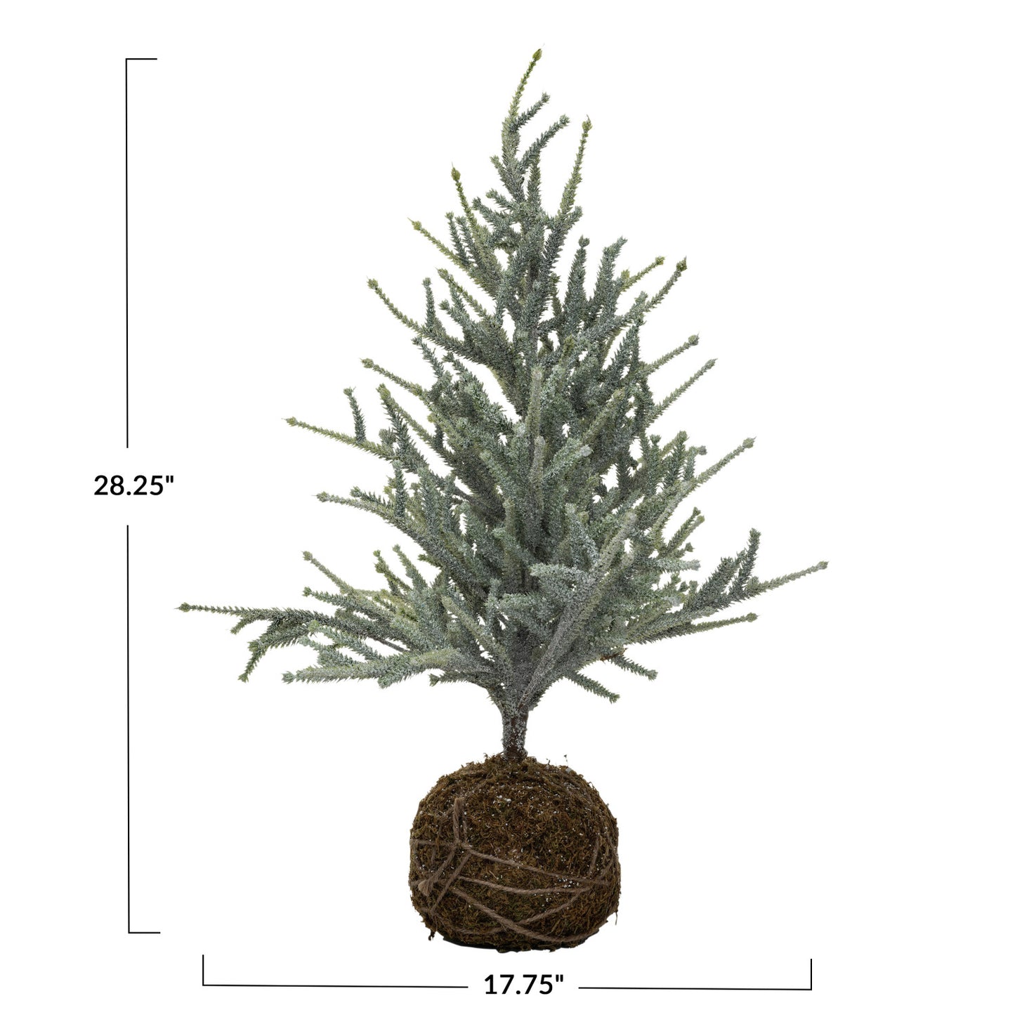 Faux Spruce Tree with Moss Ball Base