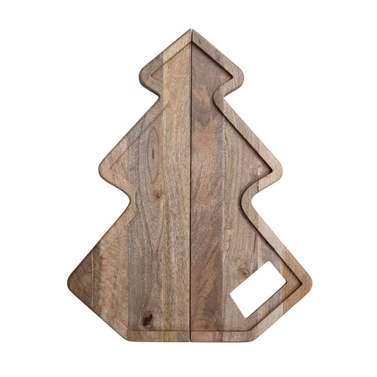 Folding Tree Shaped Board with Handle & Magnetic Closure