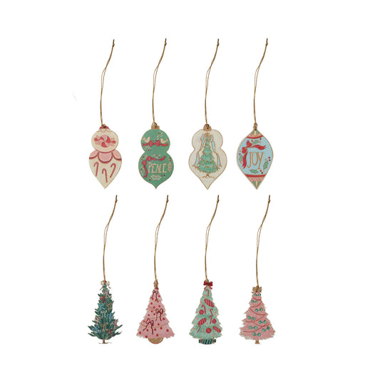 Paper Ornament Gift Tag Set