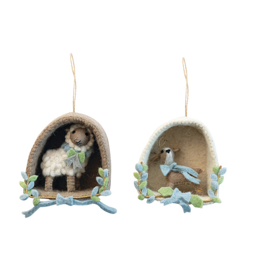 Handmade Wool Felt Animal Ornament