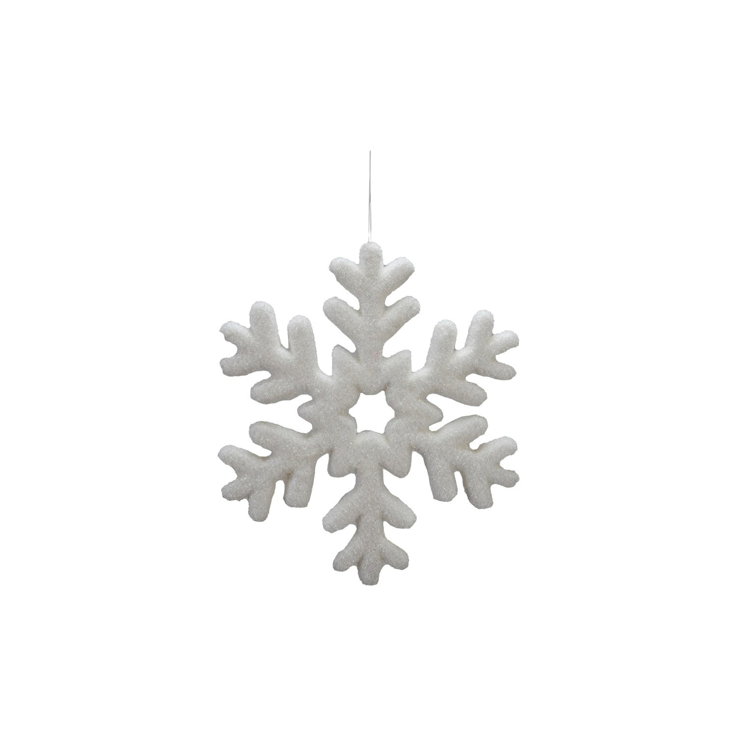 Flocked Foam Snowflake Ornament