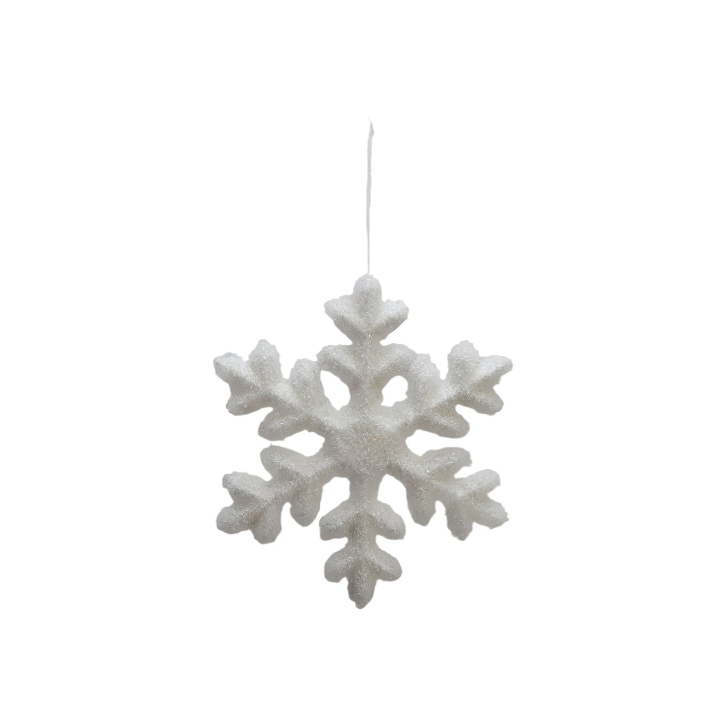 Flocked Foam Snowflake Ornament