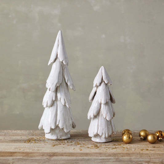 Reactive Glaze, White Stoneware Tree