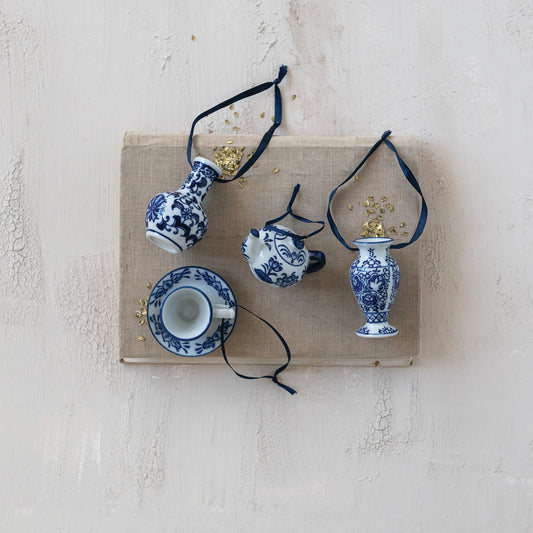 Stoneware Vase/Teapot/Teacup Ornament