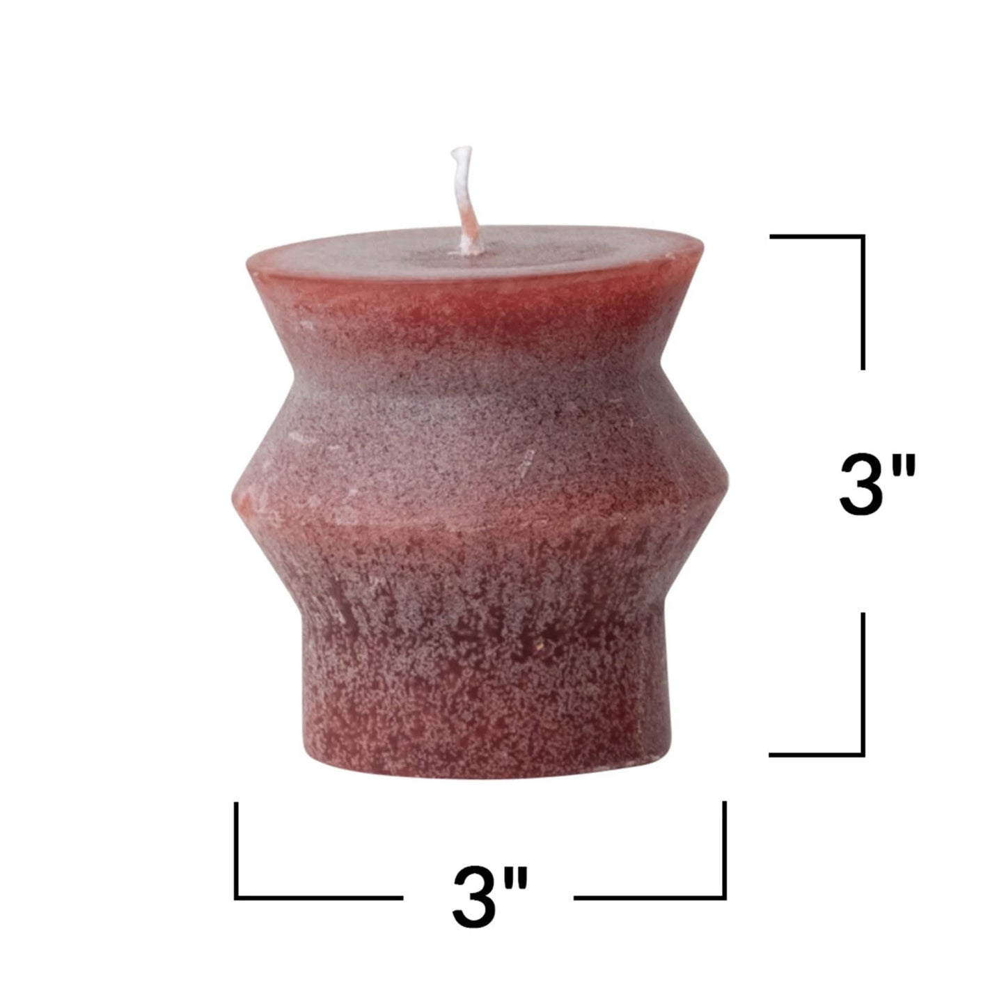 Cranberry Small Totem Pillar Candle