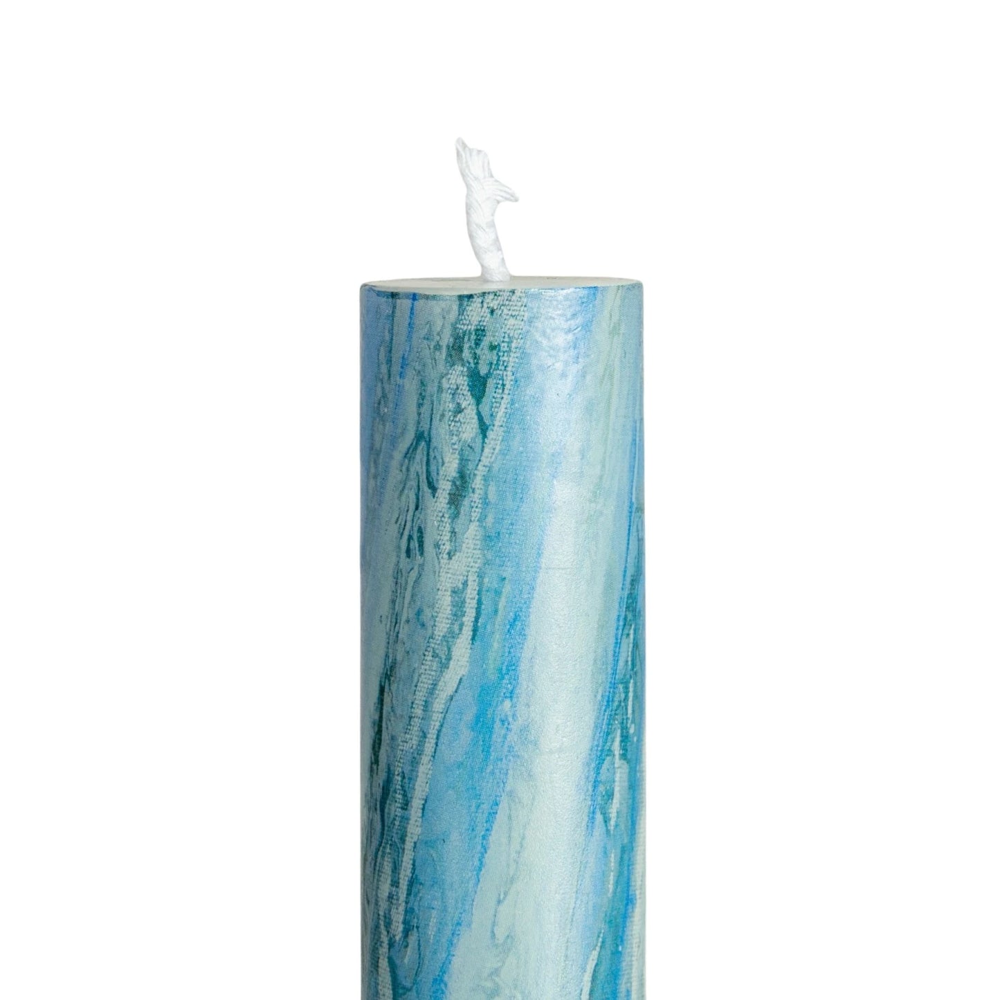 Marbled Blue Taper Candles