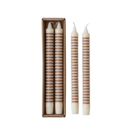 Stripe Taper Candles