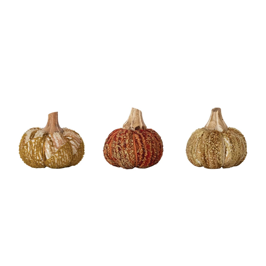 Chenille Pumpkins