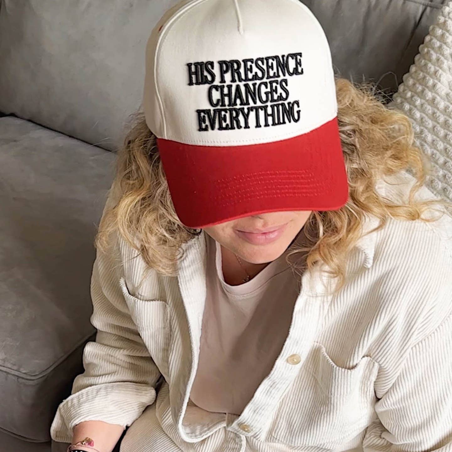 His Presence Changes Everything Trucker Hat