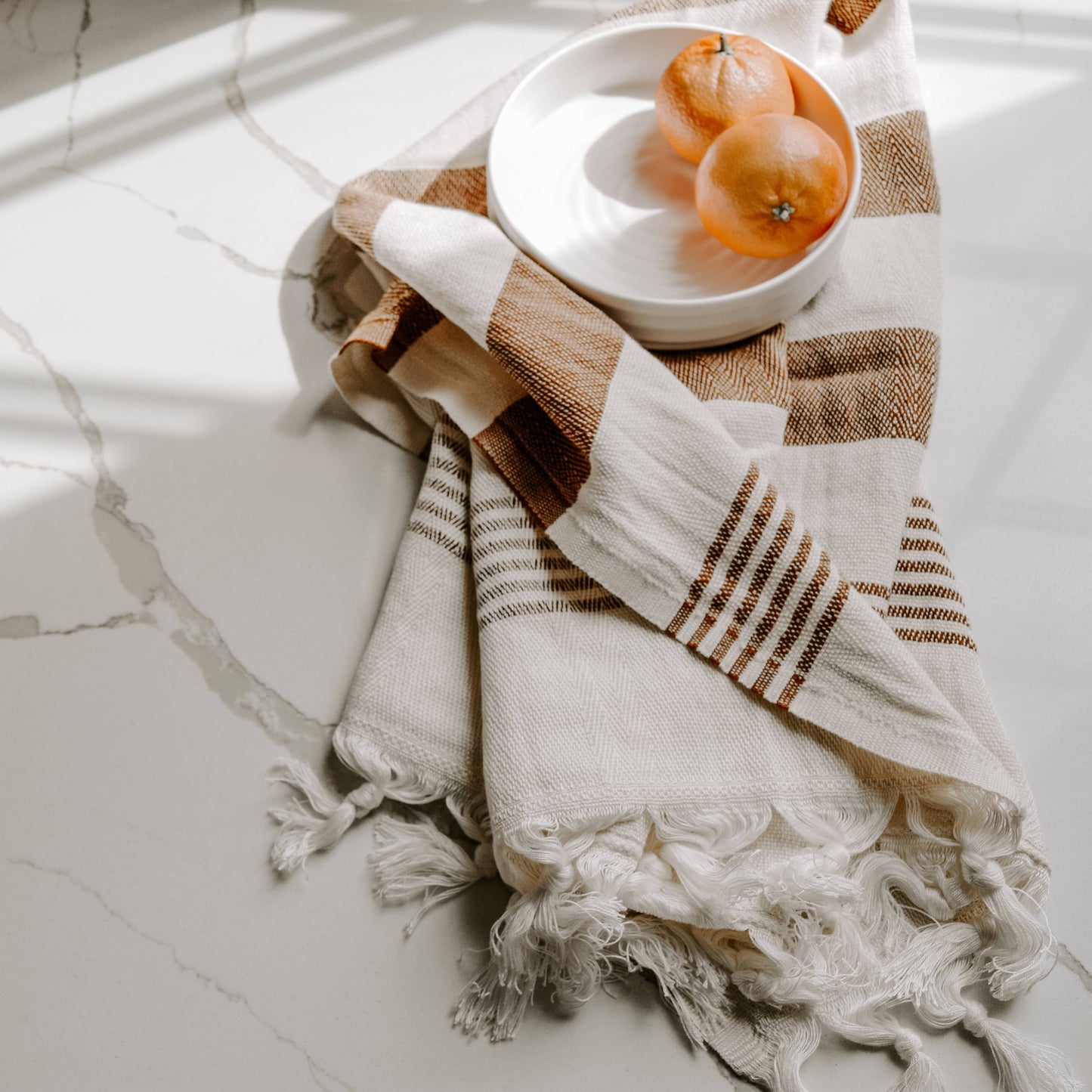 Turkish Cotton Hand Towel, Neutral