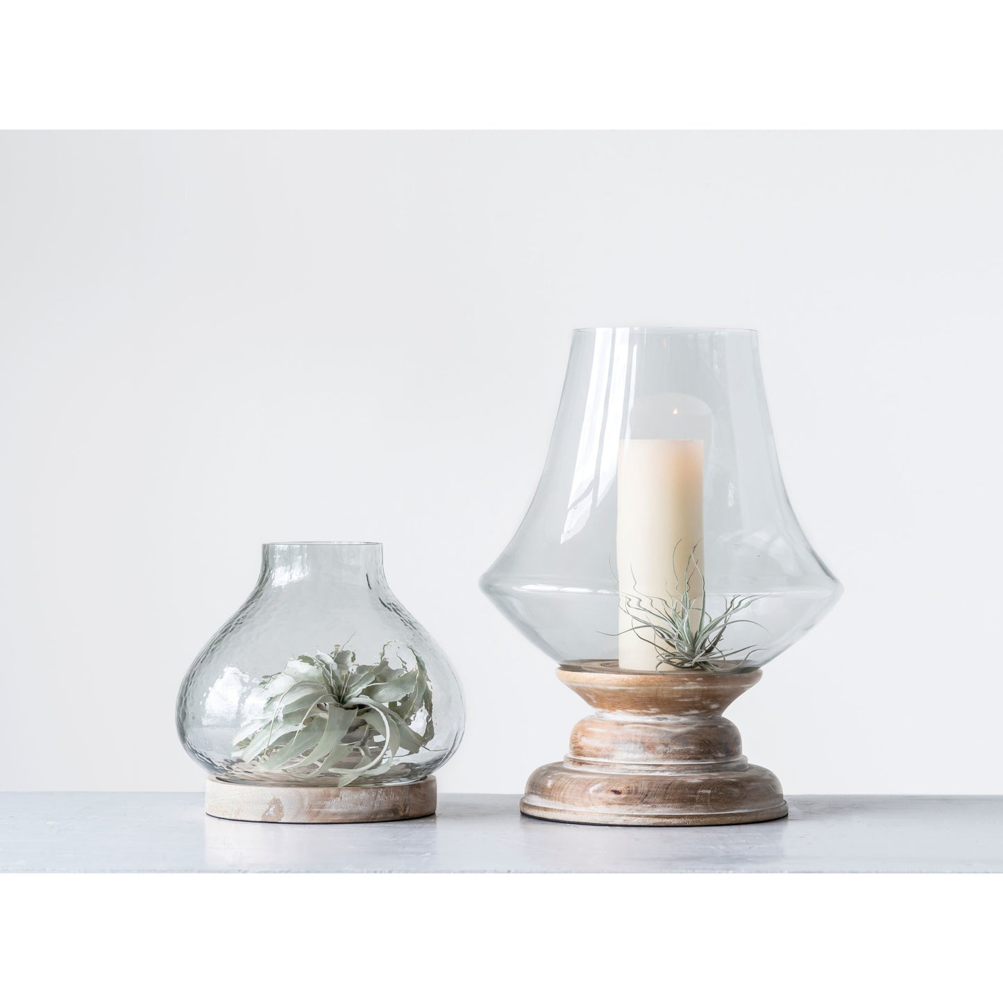 Pedestal Glass Vase
