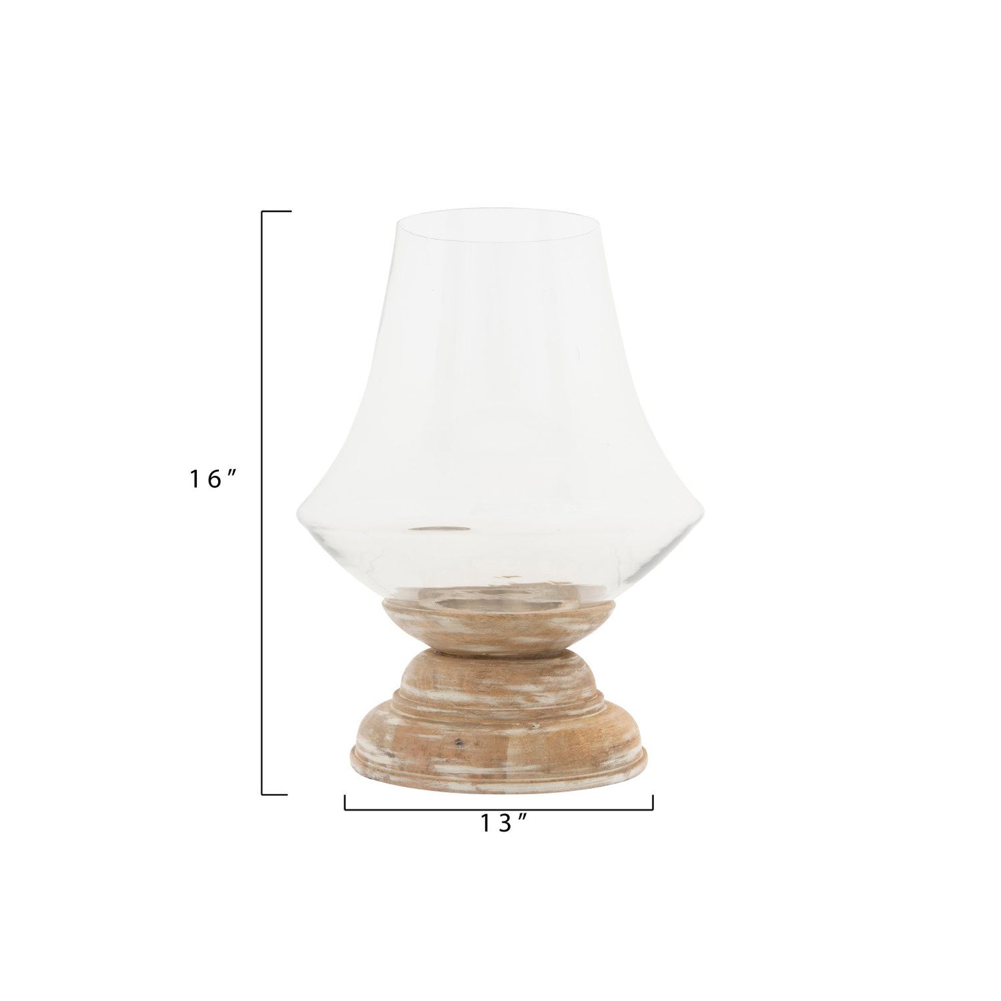 Pedestal Glass Vase