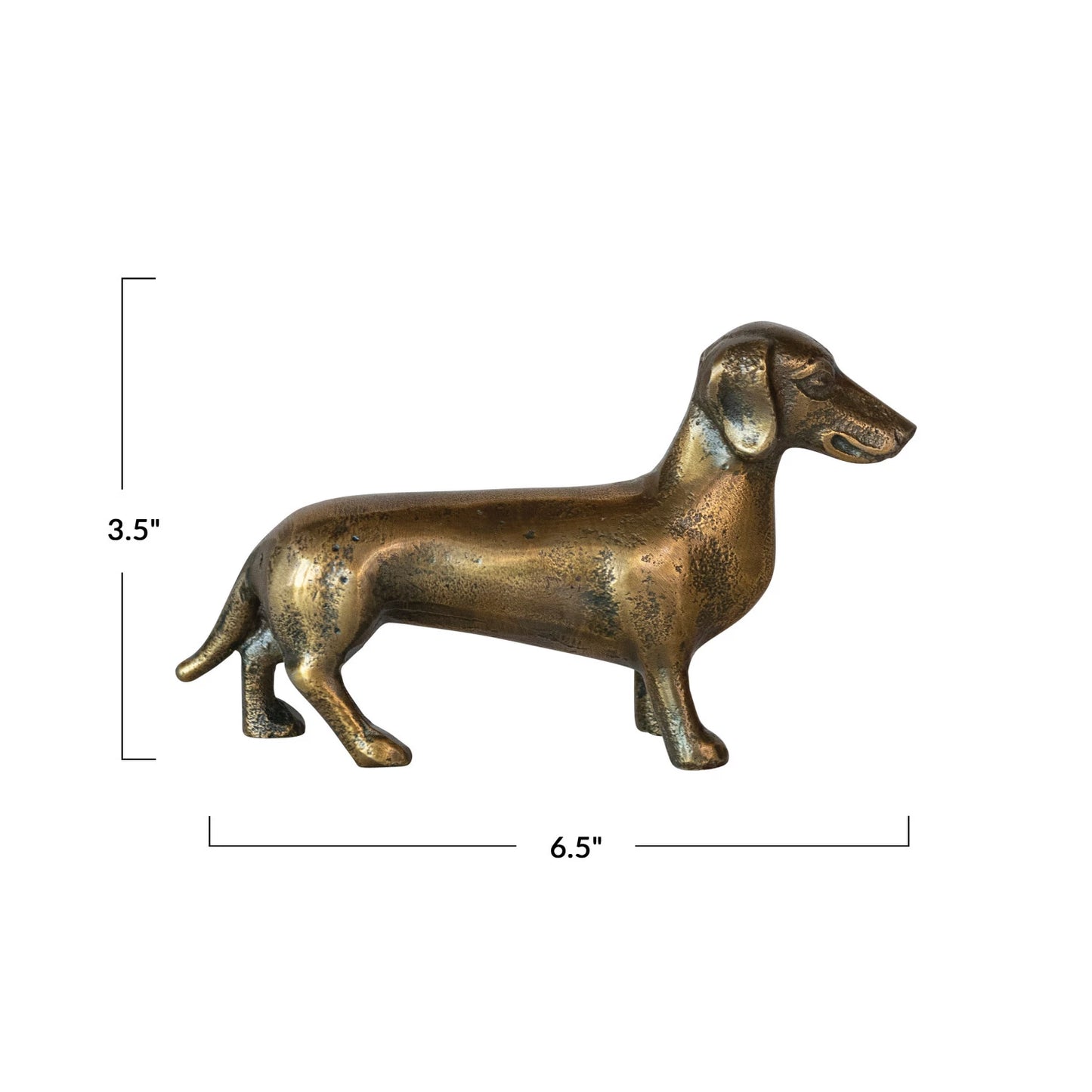 Brass Dachshund
