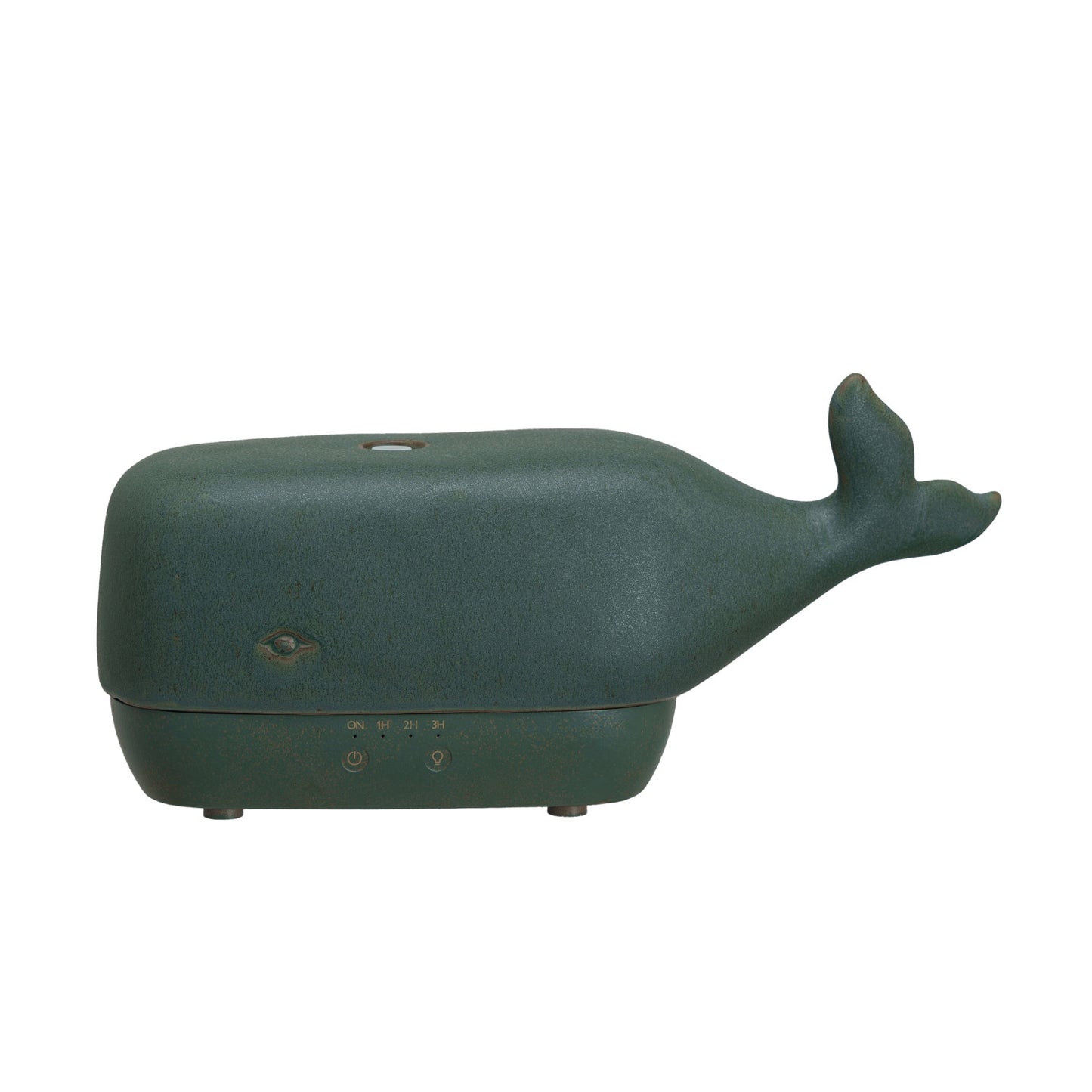 Stoneware Whale Shaped Oil Diffuser w/ Timer (Each One Will Vary)