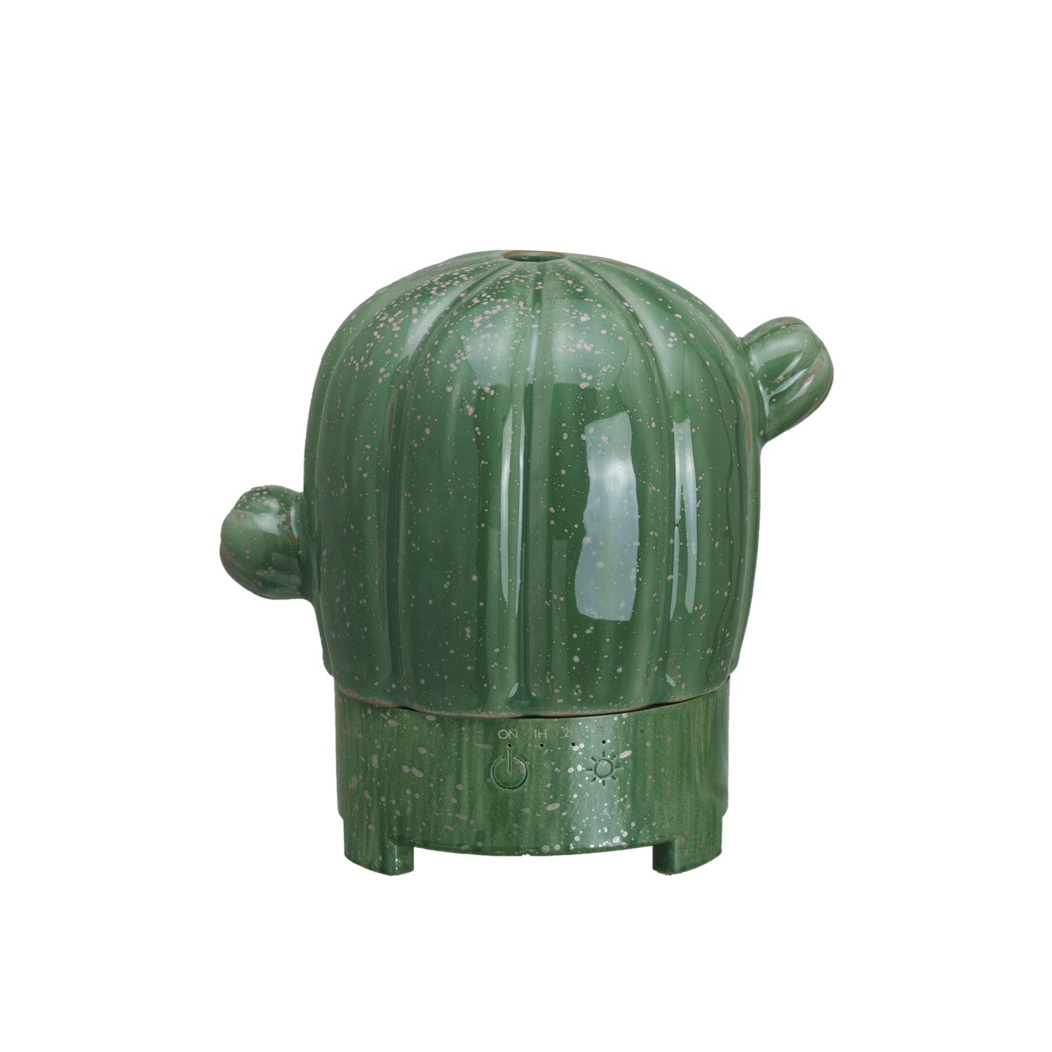 Stoneware Cactus Shaped Oil Diffuser w/ Timer (Each One Will Vary)