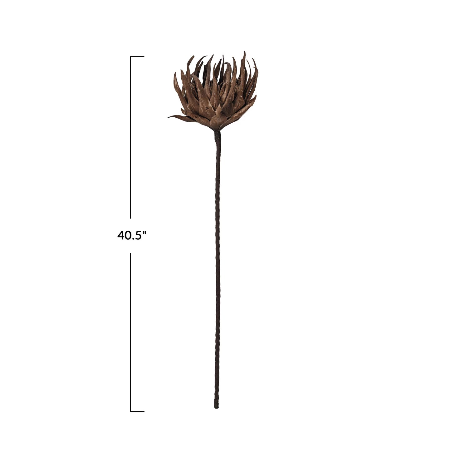 Faux Flower Pick, Brown