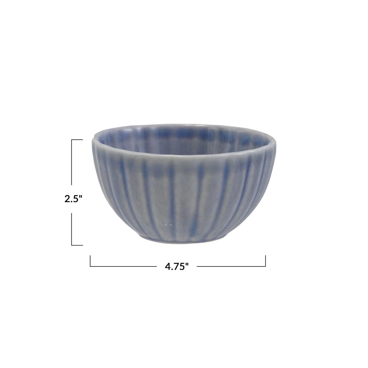 Cornflower Medium Fluted Bowl