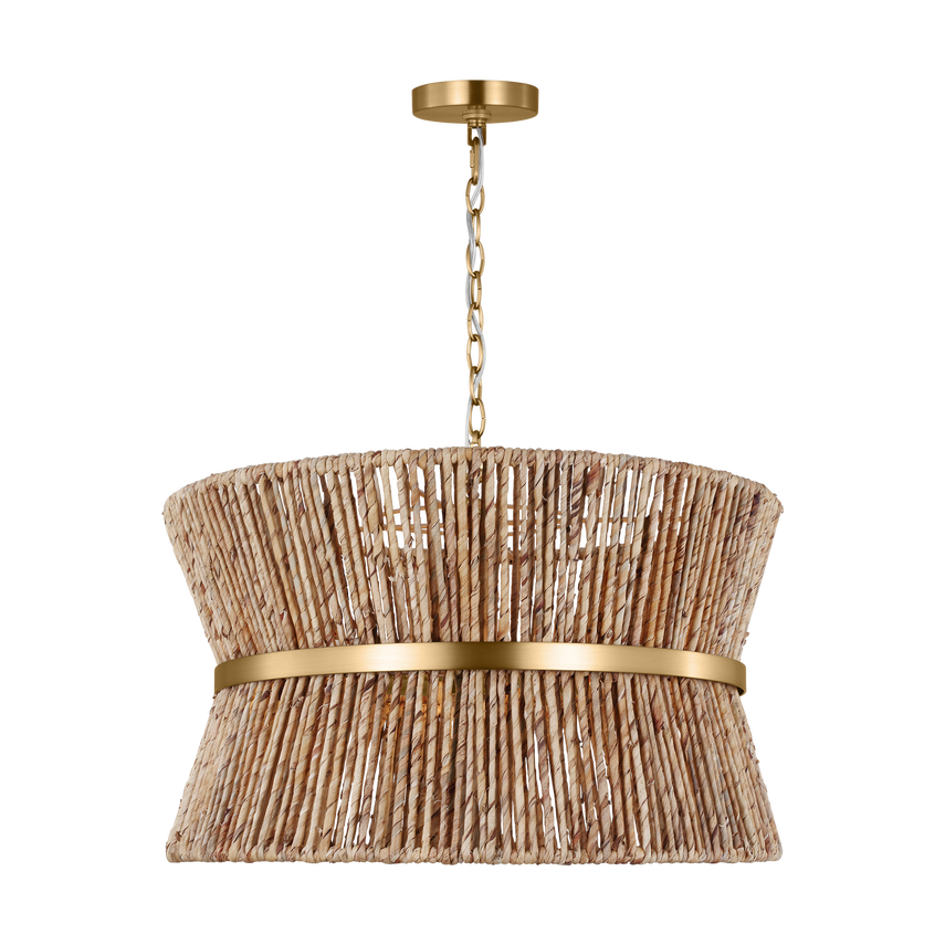 Thurlo Satin Brass Medium Hanging Shade