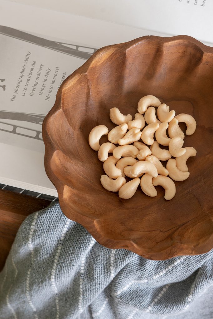 Shallow Teak Wood Bowl