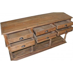 Reclaimed 6 Drawer Buffet