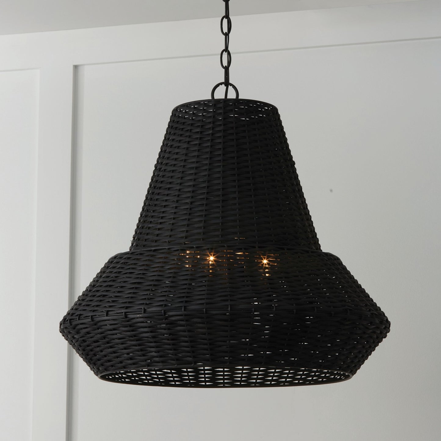 Black Basket Pendant