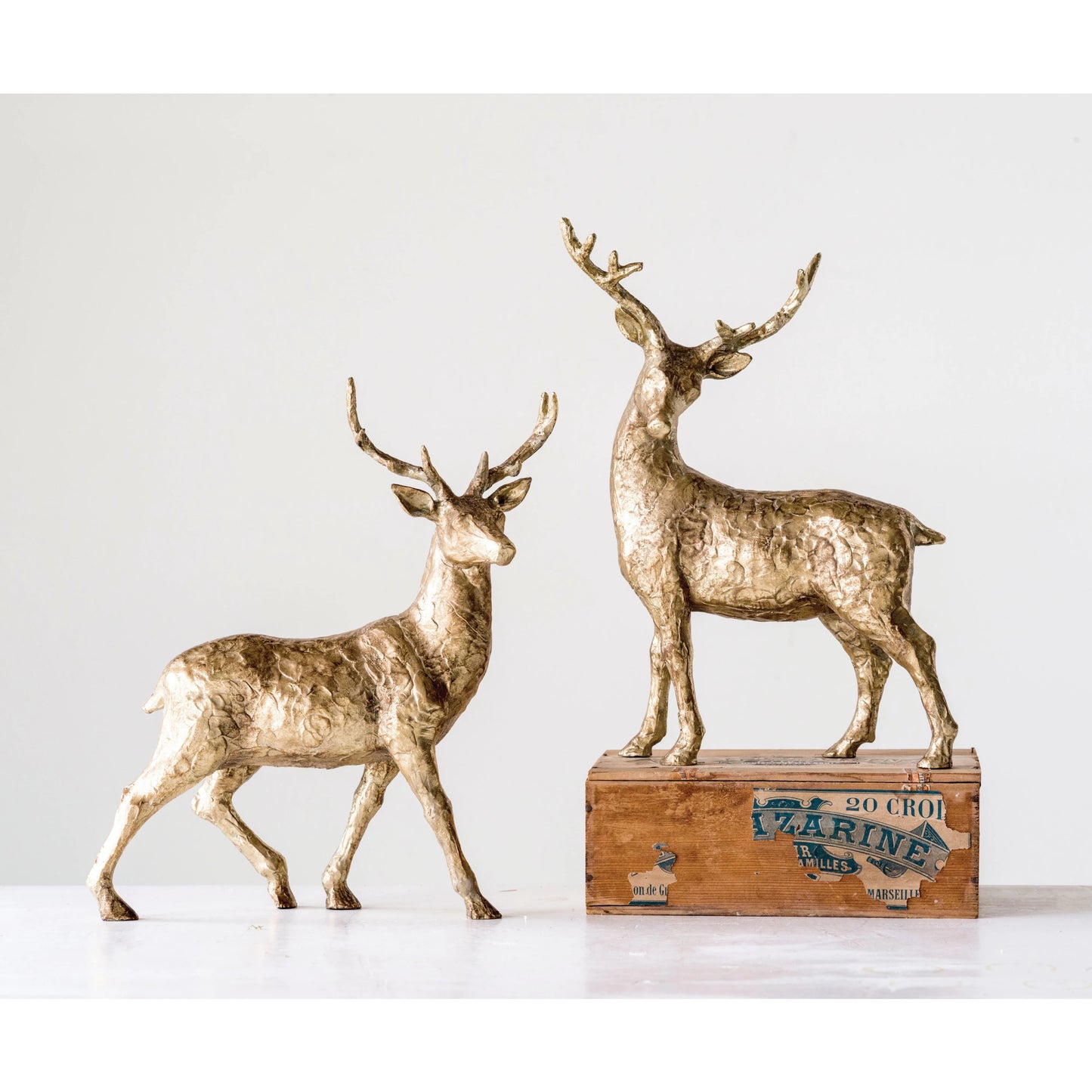 Gold Standing Deer