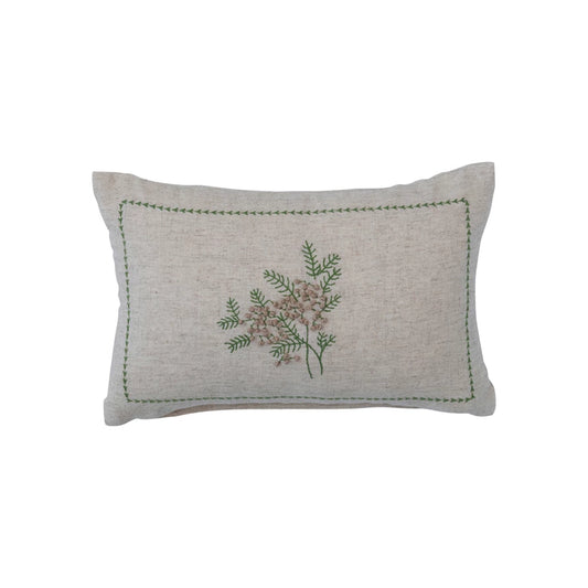 Pine Embroidery Pillow