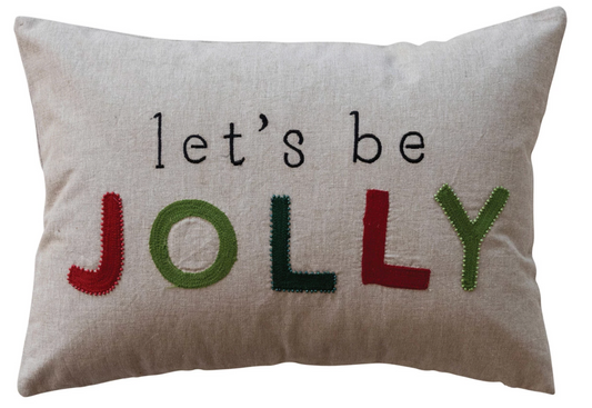 Let's Be Jolly Pillow