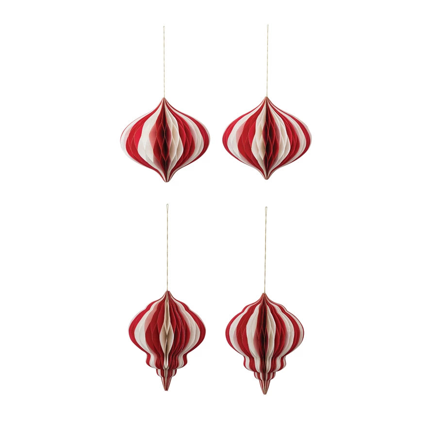 Folding Stripe Honeycomb Ornaments