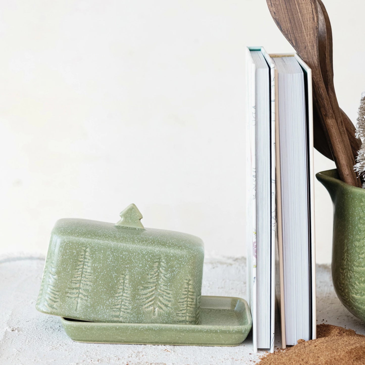 Ski Lodge Butter Dish