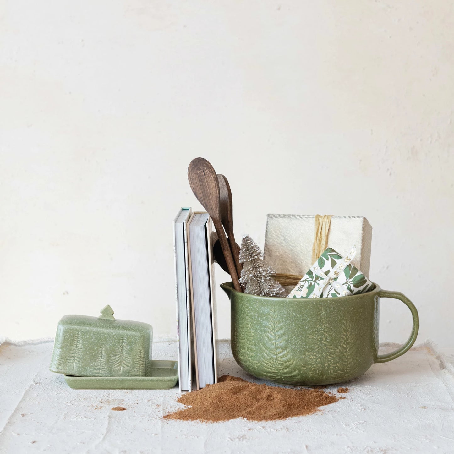 Ski Lodge Butter Dish