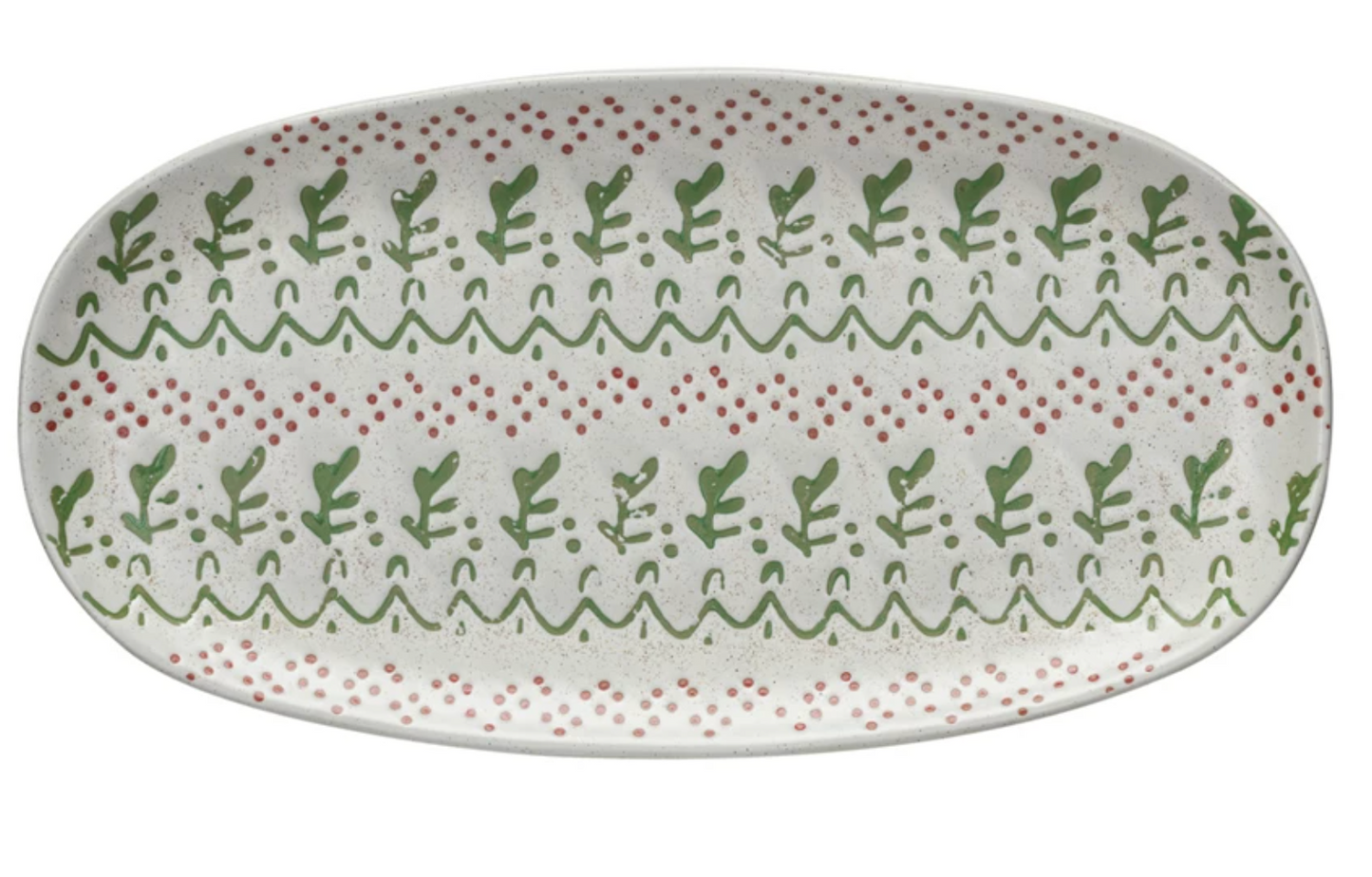 Christmas Cottage Stoneware Platter