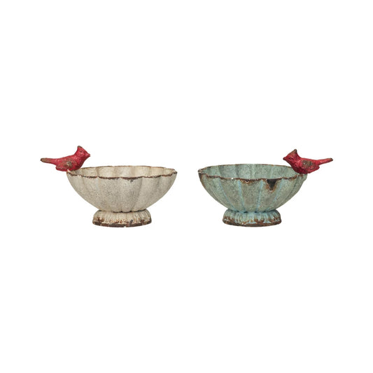 Decorative Pewter Fluted Bowl