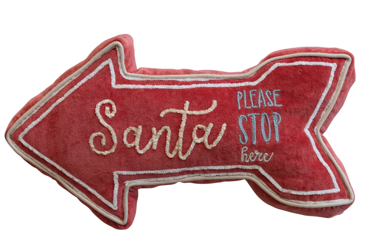 Santa Stop Here Pillow